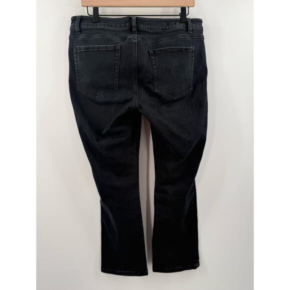 CABI Jeans Size 10 #3189 New Crop Black/Dark Gray Cropped Ankle Stretch Denim - Picture 5 of 16